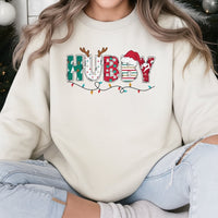 Festive Married Holiday Sweater, Wifey Christmas Sweatshirt, Matching Couple Xmas Crewneck Pullover, Adorable Winter Present for Wife