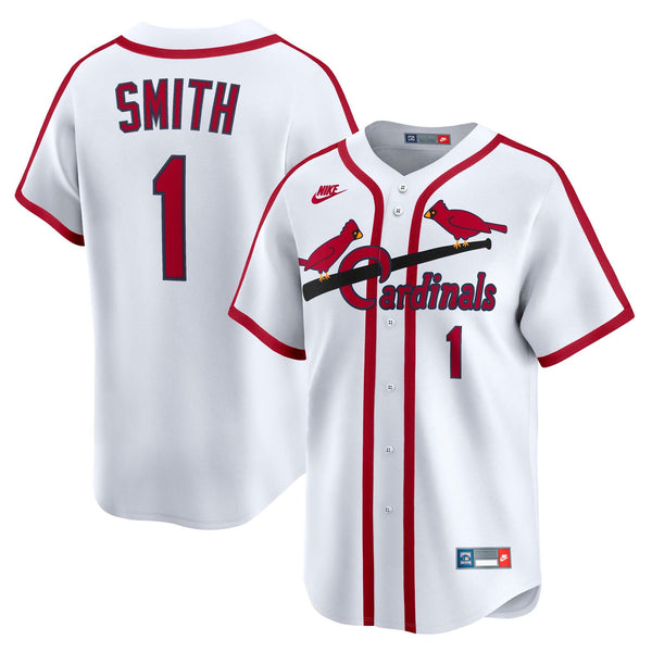 St. Louis Cardinals Ozzie Smith White Throwback Cooperstown Collection Limited Jersey