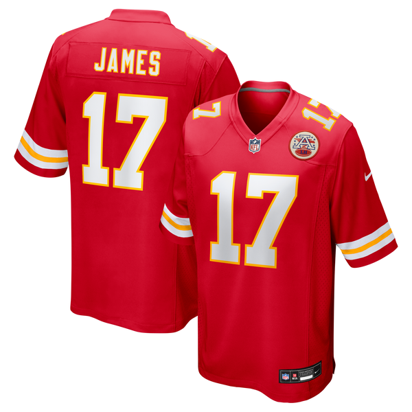 Kansas City Chiefs Richie James Red Game Jersey