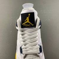 Low Top Sneakers, White Black Yellow Colorway, Lace Up Design, Casual Gift for Sneaker Fans