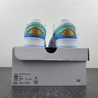 Low Top Sneakers, Blue White Colorway, Gradient Colorway, Lace Up Design, Casual Gift for Sneaker Fans