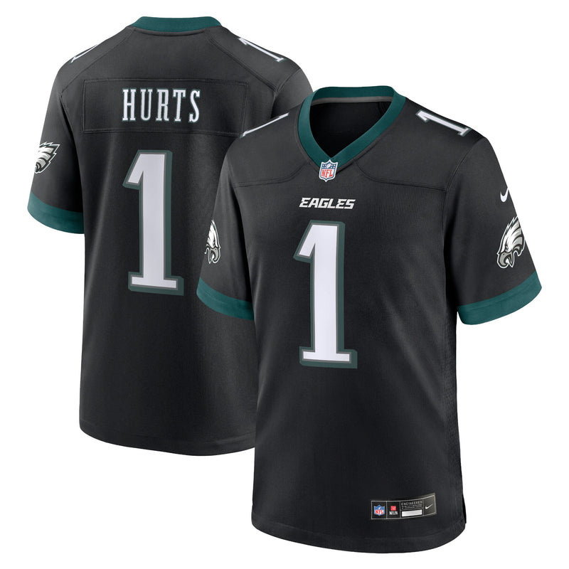 Philadelphia Eagles Jalen Hurts Black Alternate Game Jersey
