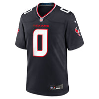 Houston Texans Azeez Al-Shaair Navy Team Game Jersey