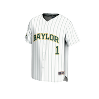 #1 Baylor Bears Lightweight Baseball Fashion Jersey - White