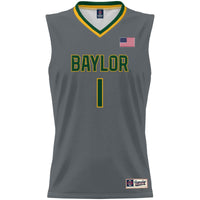 #1 Baylor Bears Lightweight Basketball Jersey - Gray