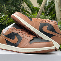 Low Top Sneakers, Black Brown Colorway, Lace Up Design, Casual Gift for Sneaker Fans