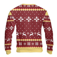 Pixel Art RPG Gaming Sweater, Mind Rune Ugly Christmas Sweater, Retro Game Ugly Sweater, Comfy Holiday Crewneck Pullover, Gamer Present for Men