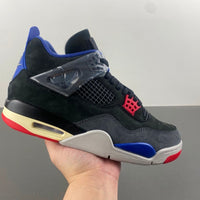 Low Top Sneakers, Blue Black Red Colorway, Lace Up Design, Casual Gift for Sneaker Fans