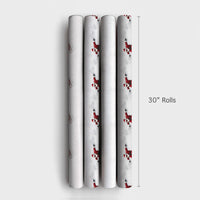 Snowboard Christmas Wrapping Paper, Snowboarding Santa Wrapping Paper, Extreme Sports Holiday Gift Wrap, Winter Sports Gift Wrapping Paper