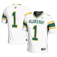 #1 William & Mary Tribe Football Jersey - White