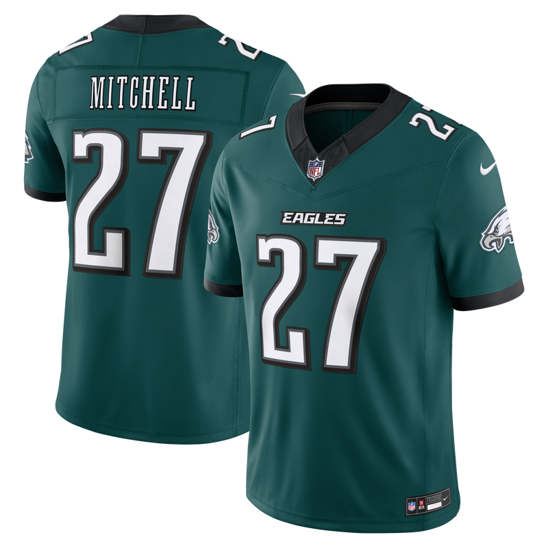 Philadelphia Eagles Quinyon Mitchell Midnight Green Team Stitched Limited Jersey