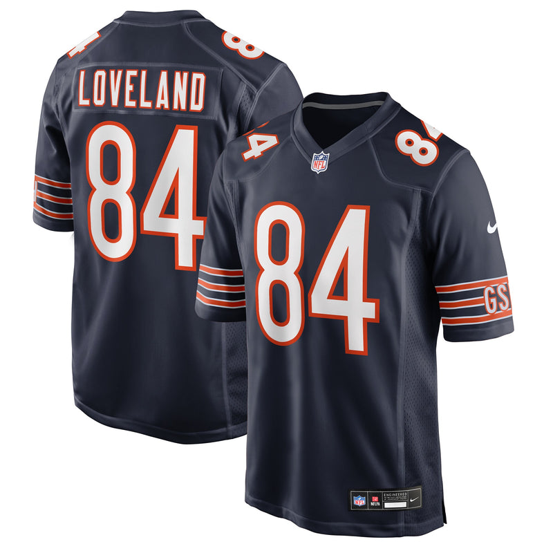 Chicago Bears Colston Loveland Navy Team Game Jersey