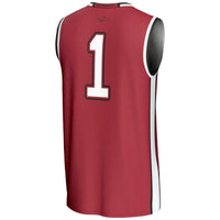 #1 Arkansas Razorbacks Lightweight Basketball Jersey - Cardinal