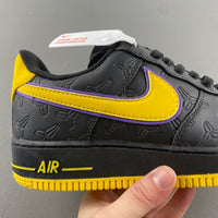 Low Top Sneakers, Black Yellow Colorway, Lace Up Design, Casual Gift for Sneaker Fans