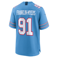 Tennessee Titans John Franklin-Myers Light Blue Team Game Jersey