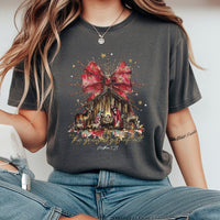 The Greatest Present of All Christmas Shirt, Nativity Scene T-Shirt, Religious Christian Nativity Tee, Faith Based Jesus Holiday T-Shirt Present