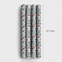 Big Ben Holiday Gift Wrap, London Christmas Wrapping Paper, Snowy Cityscape Present Wrap, Winter London Eye Travel Christmas Gift Wrap