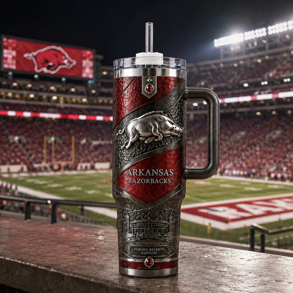 ARK Heritage - Crimson Scale and Pewter Relief Tumbler - main