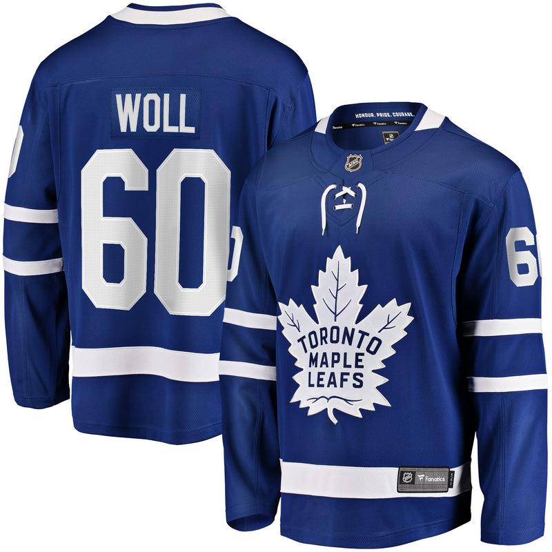 Toronto Maple Leafs Joseph Woll Blue Home Premier Breakaway Player Jersey