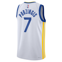Golden State Warriors Association Edition Swingman Jersey - White - Kristaps Porziņģis