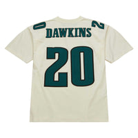 Philadelphia Eagles Brian Dawkins Cream Chainstitch Legacy Jersey