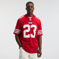 San Francisco 49ers Christian McCaffrey Scarlet Game Player Jersey