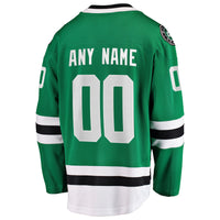 Dallas Stars Green Home Breakaway Custom Jersey