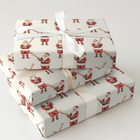 Baseball Christmas Gift Wrap, Santa Claus Baseball Wrapping Paper, Sports Holiday Gift Wrap, Baseball Xmas Wrapping Paper, Sports Fan Wrap