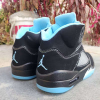 High Top Sneakers, University Blue Black Colorway, Lace Up Design, Casual Gift for Sneaker Fans