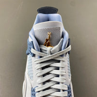 Low Top Sneakers, Gray Blue Colorway, Lace Up Design, Casual Gift for Sneaker Fans
