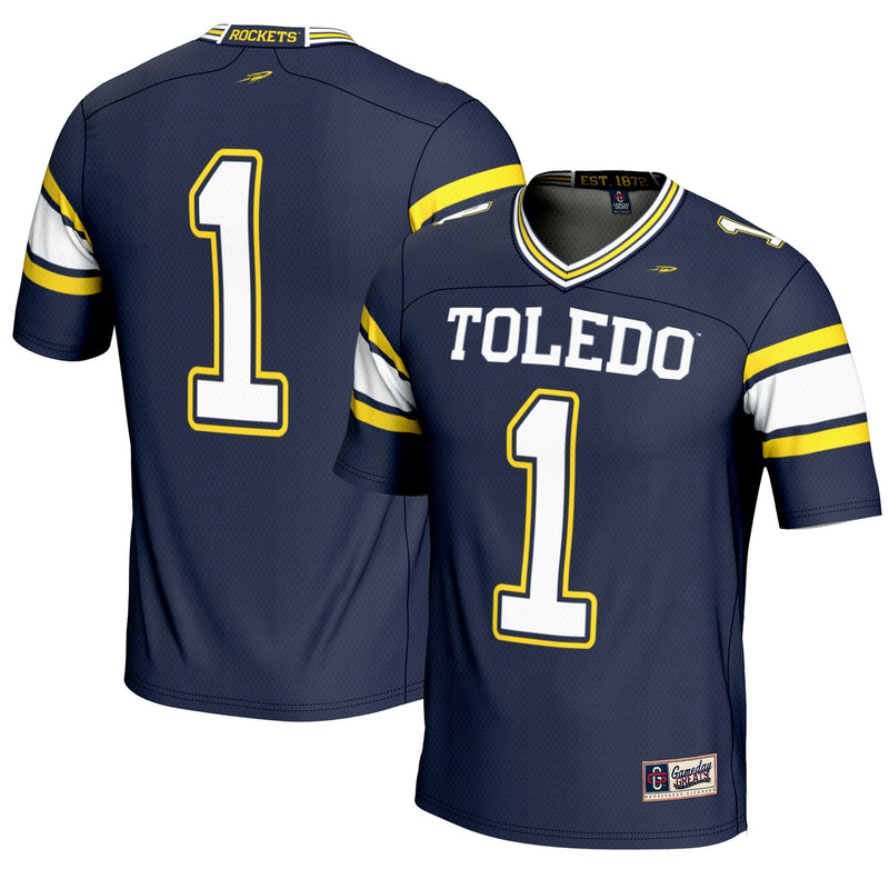 #1 Toledo Rockets Endzone Football Jersey - Navy