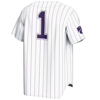 #1 Kansas State Wildcats Lightweight Baseball Jersey - White