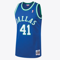 Dallas Mavericks Dirk Nowitzki 1998 Hardwood Classics Road Swingman Jersey - Royal