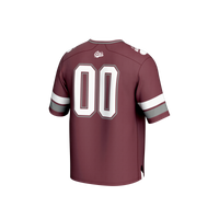 #00 Montana Grizzlies Lightweight Collegiate Football Fashion Jersey - Maroon