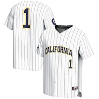 #1 Cal Bears Lightweight Baseball Jersey - White