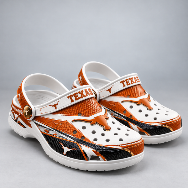 TEX Burnt Orange - Collegiate Emblem Statement Clogs - main