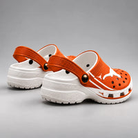 TEX Burnt Orange - Longhorn Emblem Clog in Clean Contrast