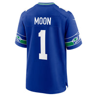 Seattle Seahawks Warren Moon Royal Retired Player Alternate Game Jersey