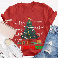 Humorous Geometry Holiday Tree Tee, Oh Geometree Math Teacher Christmas Shirt, Math Lover Xmas T-Shirt, Christmas Educator Shirt