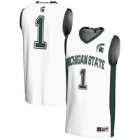 #1 Michigan State Spartans Lightweight Basketball Jersey - White