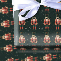 Holiday Soldier Gift Wrap, Nutcracker Christmas Wrapping Paper, Vintage Nutcracker Wrapping Paper, Traditional Holiday Wrapping Paper