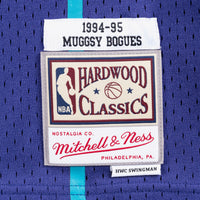 Charlotte Hornets Muggsy Bogues 1994 Swingman Alternate Authentic Jersey - Purple
