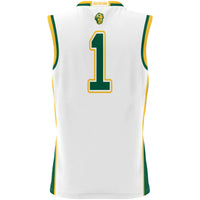 #1 NDSU Bison Lightweight Basketball Jersey - White