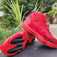 Sneakers, Red Colorway, Lace Up Design, Casual Gift for Sneaker Fans