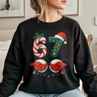 Candy Cane Pine Holiday Sweatshirt, 67 Christmas Sweatshirt, Humorous Meme Christmas Crewneck, Winter Xmas 67 Graphic Sweatshirt for Fans