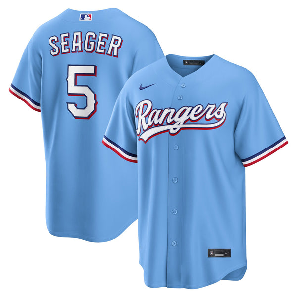 Texas Rangers Corey Seager Light Blue Alternate Replica Jersey