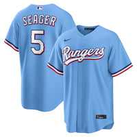 Texas Rangers Corey Seager Light Blue Alternate Replica Jersey