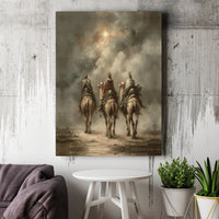 Star of Bethlehem Nativity Poster, Three Wise Men Christmas Wall Art, Christian Holiday Print, Faith Digital Download Home Decor