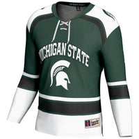 #1 Michigan State Spartans Hockey Jersey - Green