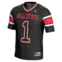 #1 Ball State Cardinals Endzone Football Jersey - Black